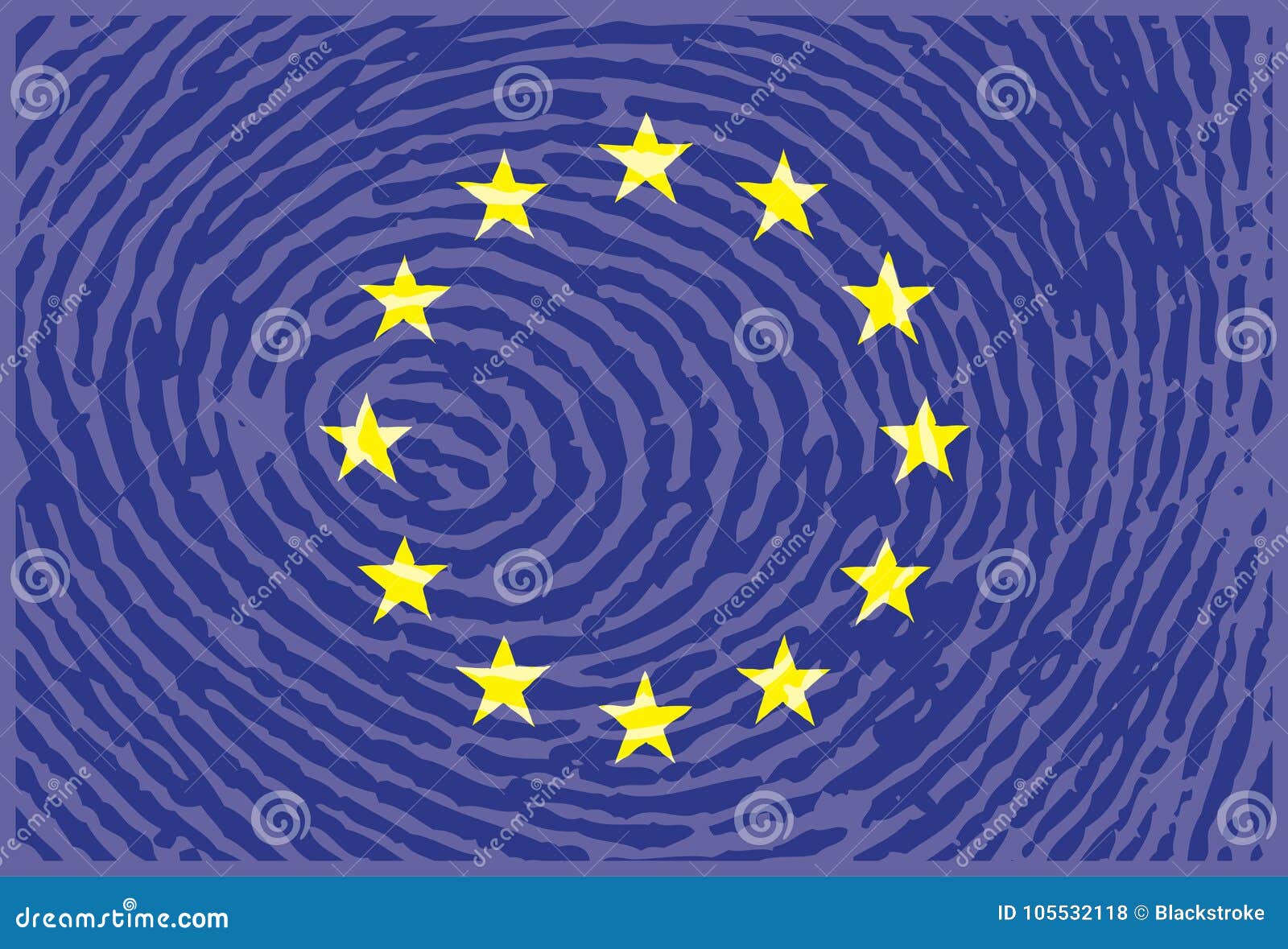 european union finger print conceptÃ¢â¬â stock 